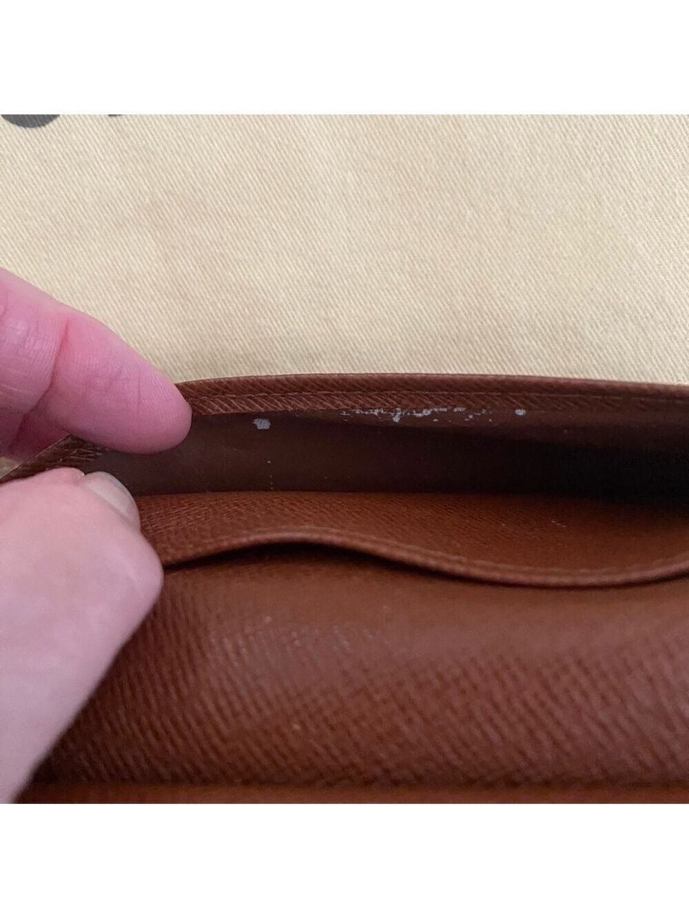 Vintage Authentic Louis Vuitton Monogram Kisslock French Wallet - Picture 7 of 10